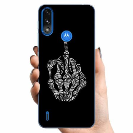 Motorola Moto E7 Power Tpu Mobilskal Fuck You Bling