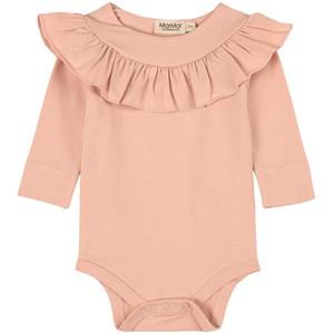Kids - MarMar Copenhagen Pink Bibbi Baby Body 1Y/80 - All in ones - 1Y/80 - Pink - Mädchen