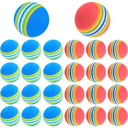 26 kpl Golfpalloja, Sieni Harjoitusgolfpalloja, Golfharjoituspalloja, Sateenkaari Pehmeät Vaahto Puutarhagolfpallot Sisä-, Ulko- ja Golfharjoitteluun 