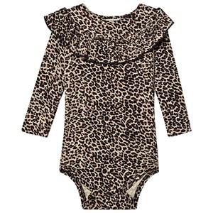 Kids - MarMar Copenhagen Beige Bibbi Leo Baby Body 6 Months/ 68 cm - All in ones - 6 months - Brown