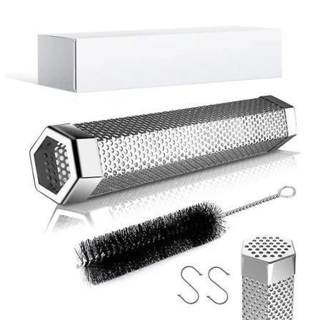 Røgtønde til Pelletgrill Ost Røgtønde Rustfrit Stål Kold Røgtønde til Pellets Fungerer med Alle Elektriske Gas Kulgrill eller Røgere