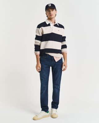GANT - Klassiske slim fit-jeans til herre dark blue worn in
