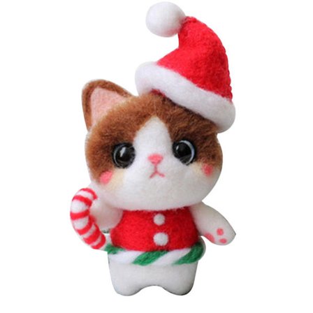 1 sett DIY ullnålefiltingsett nålefiltingsett for nybegynnere med instruksjoner og