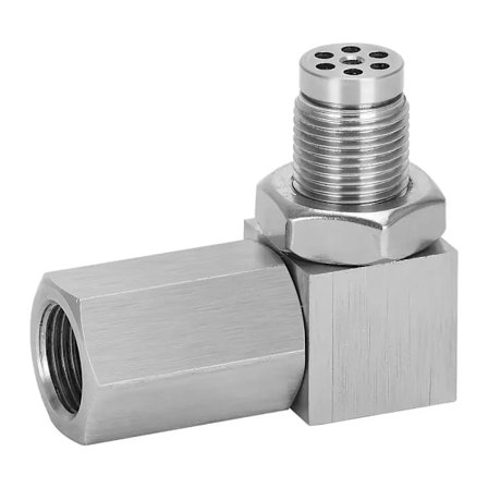 Korkea laatu Pakokaasu katalysaattori taka happi anturi välike 90 aste mini katalysaattori lambda O2 adapteri CEL Fix, M18*1.5