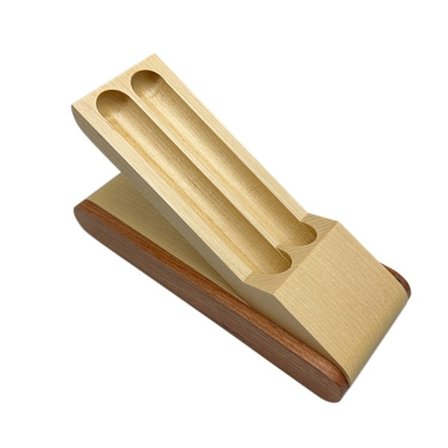 Træ Pen Display Case Enkelt/Dobbelt Pen Opbevaring og Fyldepen Samler Præsentation Etui Organizer Box