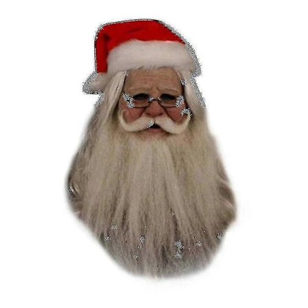 Julmask Jultomte Helhuvud Latexmask Ansikte Människa Mask Cosplay-g
