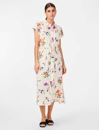 YAS Yasasina Cs Midi Belt Dress S. Noos - White - 38