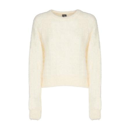 Pinko - Stickade Tröjor & Koftor - Beige - Dam - Storlek: M, Dam, Storlek: M