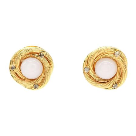 Chanel Vintage Pre-owned Earrings gul, Dam Vintage Smycken, Dam, Storlek: ONE SIZE