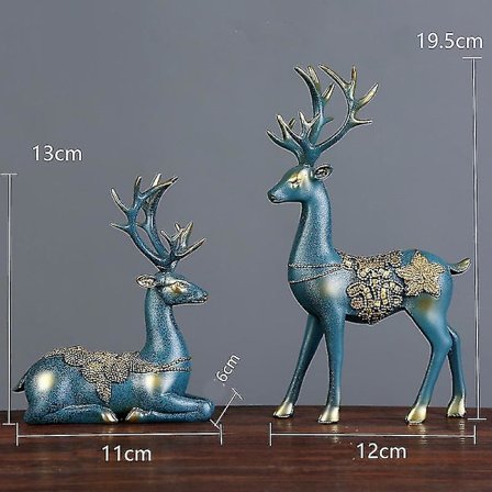 Pohjoismainen kodin sisustus Hirvenpää Hartsi Patsas Figuriini Kodin Sisustus Patsaat Tarvikkeet/moderni Veistos Beelden Decoratie Art