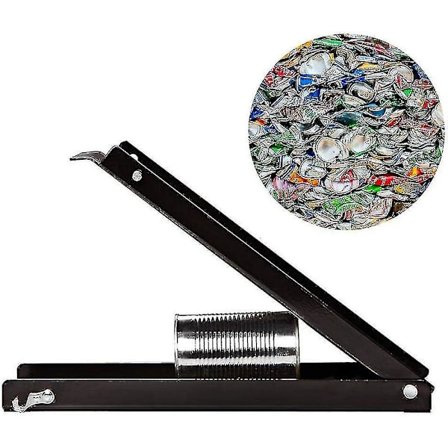 Robust Dåseknuser, 16oz Metal Dåseknuser Robust Knuser Fodtype - Genbrugsværktøj Kompatibel Med Aluminium -ES