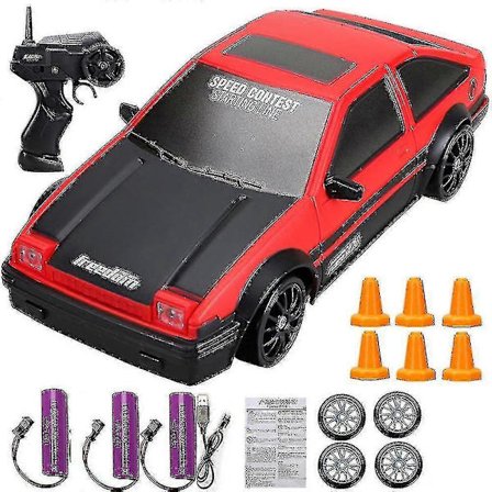 2.4g Drift RC-auto 4wd RC Drift -lelu Kaukosäätimellä Gtr-malli Ae86 Ajoneuvo Auto RC-kilpa-auto Leluna Lapsille Lahjaksi