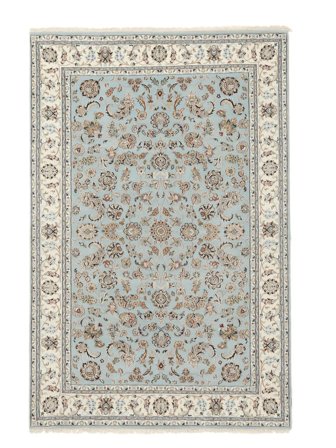 Handgeknüpft Nain Indisch 177X271 Wollteppich Braun/Dunkelgelb