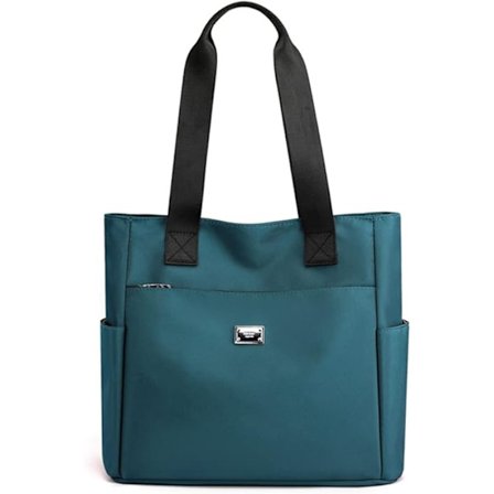 Nylon skulderveske for kvinner, vanntett nylon tote bag lett nylon hobo bag tote bag med flere lommer store tote bags