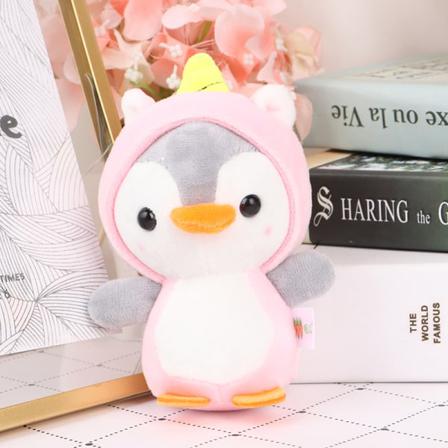 12cm Penguin Stuffed Plush Animal Pendant Nyckelring Barn Min