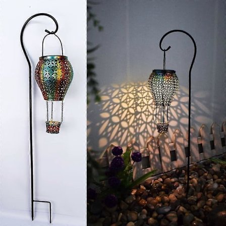 Solcellsdriven Vattenkanna med Ljus (med Fäste)