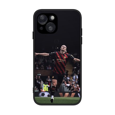 Man City FC Erling Haaland 2022/23 Førstelag Myk Gel Deksel Kompatibelt Med iPhone 15 Pro Max