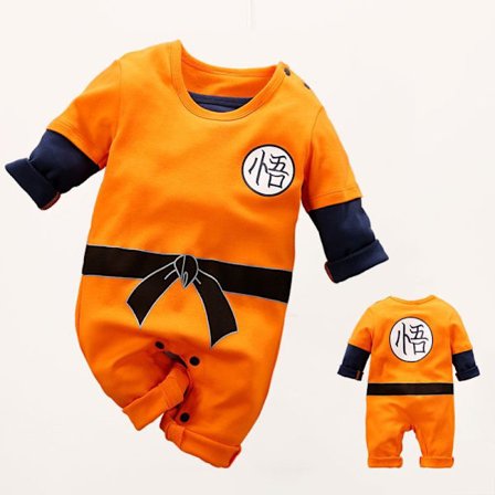 Mub- Tilpasset børns cosplay-tøj 0-1 år gammel baby heldragt japansk anime cosplay babytøj personlighed romper kostume