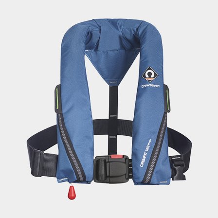 Giubbotto di salvataggio gonfiabile Crewsaver Crewfit Sport 165N Blue, automatico + cartuccia di CO2 33 grammi, Taglia unica (> 40 kg)