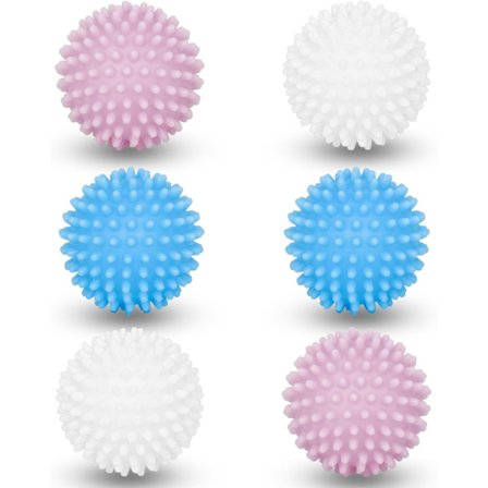 6 stycken torkbollar för tvättmaskin, lavatorkbollar