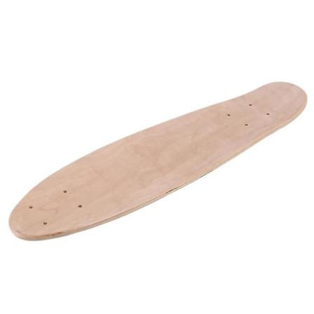 22 tommer Blank Skateboard Deck Natural 55,5x15cm Maple Banana Sliding Cruising Skating Single Rocker