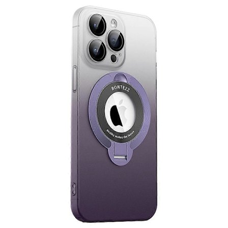 VOERO Stødsikkert Cover til iPhone 15 Pro med Støttefod Hårdt PC Telefon Cover Kompatibelt med MagSafe