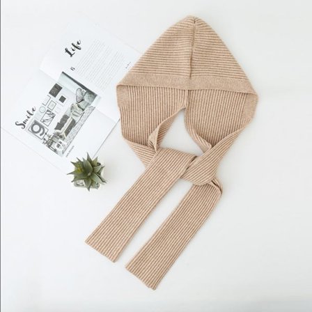 Strikket hodeskjerf Hold varmt skjerf BEIGE beige