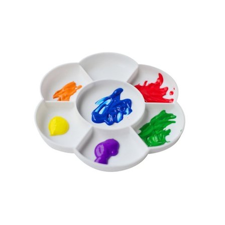 Palett i plast med blomsterform - 2-pakning