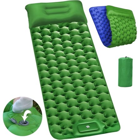 Selvoppblåsende campingmadrass Sovemadrass Dobbeltsidig Us