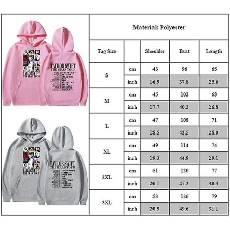 Taylor Swift The Best Tour Fans Hoodie Långärmad Tryckt Huvtröja Pullover Jumper Toppar För Vuxna Kollektion Present Black
