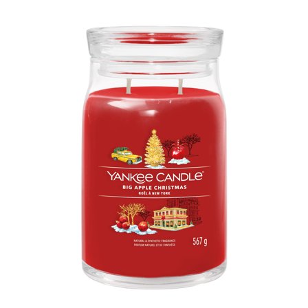 Yankee Candle Signature Jar Candles Big Apple Christmas 567g - Candela Profumata