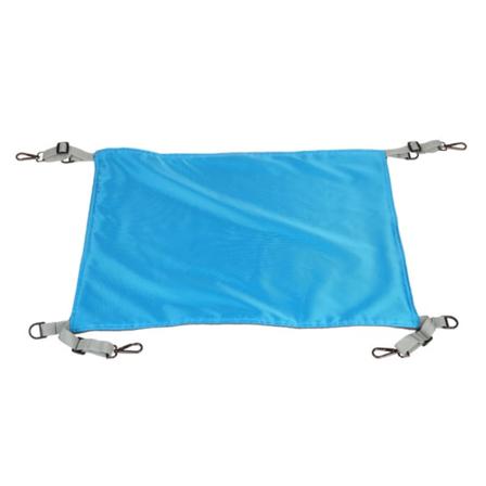 Cat Hängmatta Stol Hängande Mjuk Husdjurssäng Cool/Varm Matta Med justerbar rem Sovviltunderlag Blue