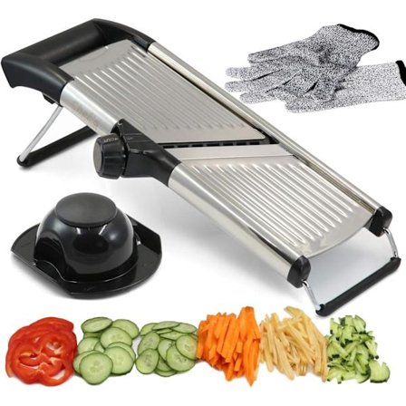 Justerbar mandolin: Den beste mandolinen for å skjære mat, frukt og grønnsaker