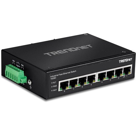 TRENDnet TI-E80 - switch - 8 porter - ikke-styrt - TAA-samsvar
