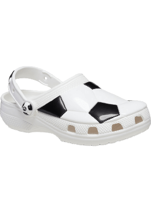 Crocs Classic Clog Soccer Ball Sandaler Unisex Vit 22/23