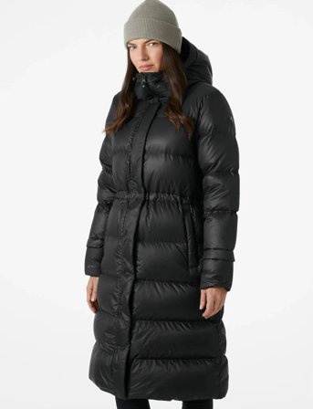 Helly Hansen W Essence Long Down Coat - Black - M