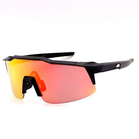 100 Mountainbike Cykelbriller Vej Bil Kørsel Udendørs Sports Spejl Spejl Briller %(Sorte briller,blå)