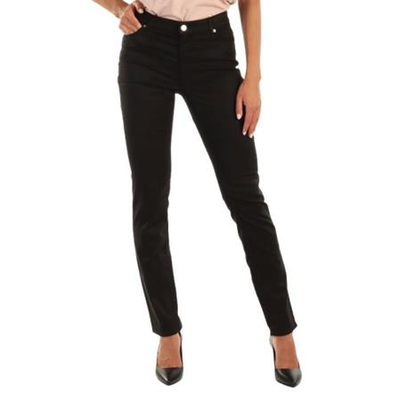 Trussardi, Straight Trousers Zwart, Dames, Maat:W31