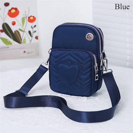 Lille skuldertaske Mobiltelefontaske BLÅ