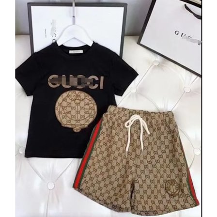 Summer short sleeved shorts set for men's and women's clothing, high-end trendy two-piece set