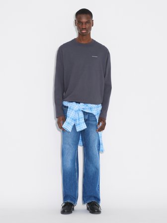 Holzweiler Ranger Gingham Long-Sleeve - Dk. Grey - Men's - Extra Large