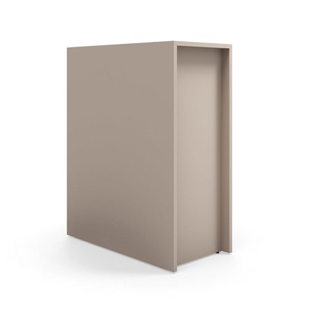 Tiered stage seating module TOGETHER, 1000x800x400 mm, clay grey