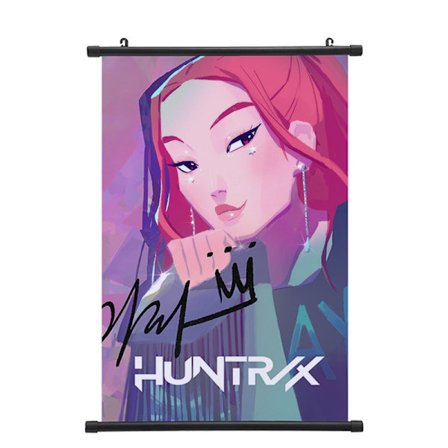 K-POP: Demon Hunter Girls Hängande Affisch Scroll Målning Inomhus Sovrum Dekoration Målning (40*60cm)[CP]