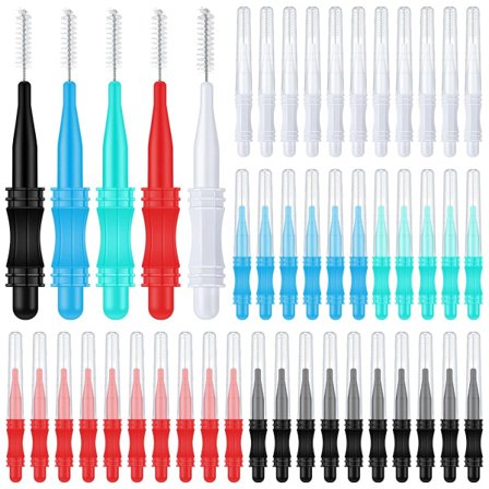 100 stk. Mikro-øjenbrynsbørster med en børste