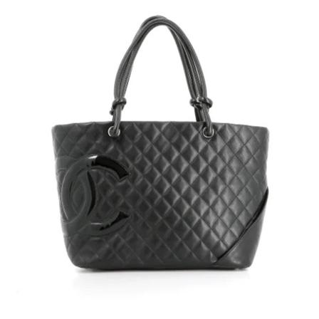 Chanel Vintage, Pre-owned Leather chanel-bags Zwart, Dames, Maat:ONE Size,leer