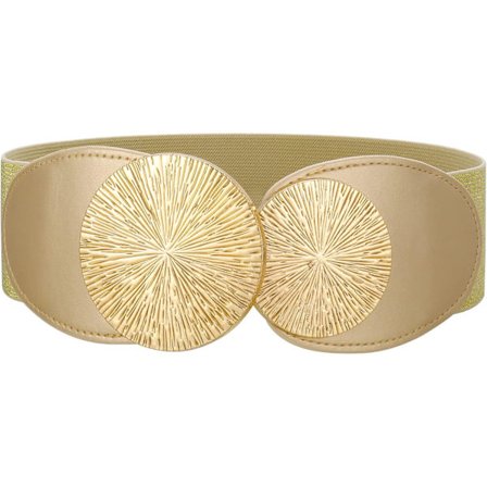 Elastisk belte for damer - Mote elastiske belter - Bredt elastisk belte for kjole, skjorte, jumpsuit, lang frakk