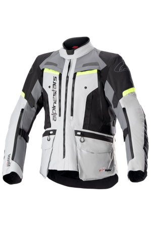 Motorradjacke Alpinestars Bogota' Pro Drystar Eisgrau/Dunkelgrau/Gelb Fluo XL