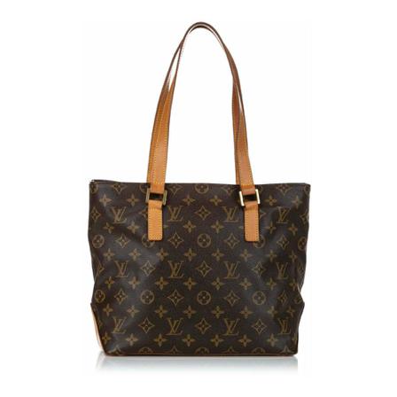 Louis Vuitton Vintage Pre-owned Cabas Piano Monogram Tote Taske Brun, Dame Vintage Tasker, Størrelse: ONE Size