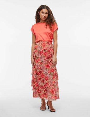 Vila Vipalma Hw Maxi Layer Skirt/Dc/Ka - Multi/patterned - 34