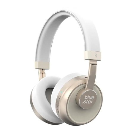 Blue Star Trådlösa Hörlurar Over-Ear Bluetooth - Vit
